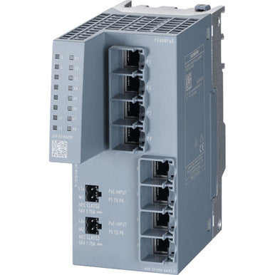 PE408POE PORT EXTENDER FOR SCALANCE XM-400 MANAGED MODULAR IE SWITCH; EXTENSION BY 8X 10/100 - 6GK54080PA008AP2