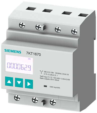 Current Measuring Range = 80 A / Voltage Measuring Range = 400 V / Frequency Range Min. Hz = 45 / Frequency Range Max. Hz = 66 / Operating Voltage - 7KT1665