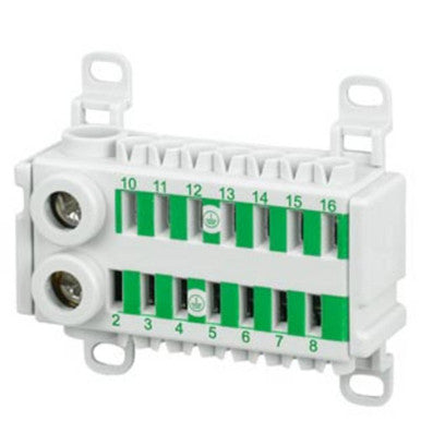 ALPHA 400-ZS PE terminal 14-pole 2x 14 mm2 screw terminals - 8GS4034-2