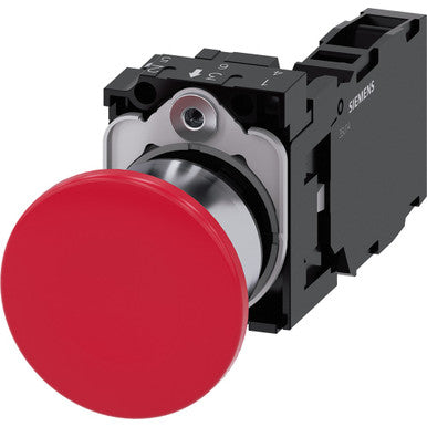 Siemens Industry Inc Mushroom Pushbutton 40Mm Red - A6X30143134