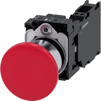 Siemens Industry Inc Mushroom Pushbutton 40Mm Red - A6X30143146