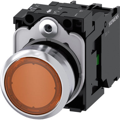 Siemens Industry Inc Illuminated Pushbutton Amber - A6X30143204