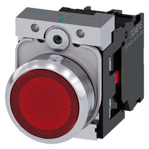Siemens Industry Inc Illuminated Pushbutton Red - A6X30143421
