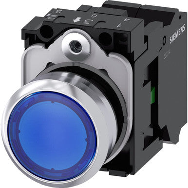 Siemens Industry Inc Illuminated Pushbutton Blue - A6X30143701