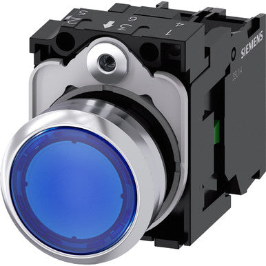 Siemens Industry Inc Illuminated Pushbutton Blue - A6X30144416
