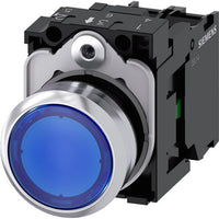 Siemens Industry Inc Illuminated Pushbutton Blue - A6X30144416
