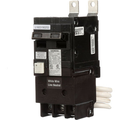 Miniature Circuit Breaker, BF Series, 60A, 2 Pole, 120/240V AC, 10kA at 120/240V AC - BF260A