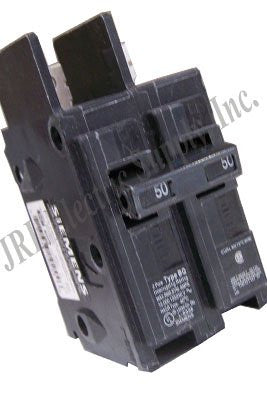 Miniature Circuit Breaker, BQ Series, 60A, 2 Pole, 120/240V AC, 10kA at 120/240V AC - BQ2B060