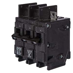 Miniature Circuit Breaker, BQ Series, 15A, 3 Pole, 240V AC, 10kA at 240V AC - BQ3B015