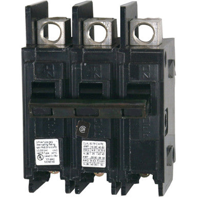 Miniature Circuit Breaker, BQ Series, 25A, 3 Pole, 240V AC, 10kA at 240V AC - BQ3B025