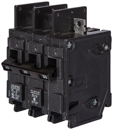 Miniature Circuit Breaker, BQH Series, 35A, 3 Pole, 240V AC, 22kA at 240V AC - BQ3B035H
