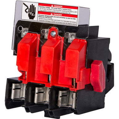 Fusible, Safety Switch, Heavy Duty, 240 V, 3PDT, NEMA 1 - DTF323