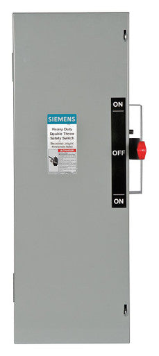 Fusible, Safety Switch, Heavy Duty, 600 V, 3PST - DTF362