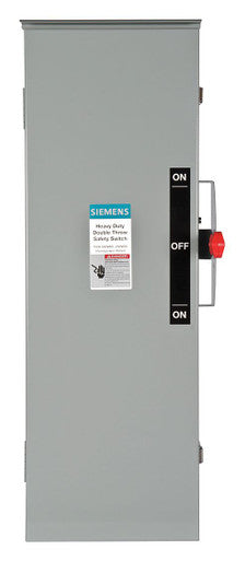 Fusible, Safety Switch, Heavy Duty, 600 V, 3PST, NEMA 3R - DTF363R