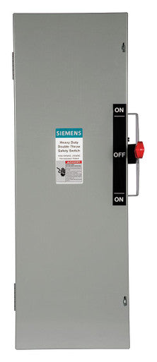 Fusible, Safety Switch, Heavy Duty, 600 V, 3PDT, NEMA 1 - DTF363