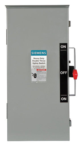 Nonfusible, Safety Switch, Heavy Duty, 600 V, 3PDT - DTNF362R