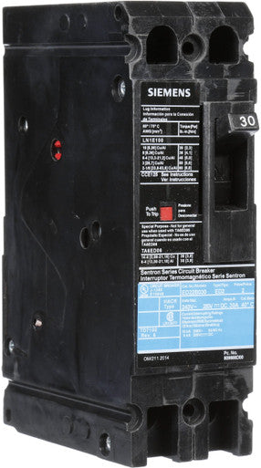Molded Case Circuit Breaker 2 Pole 30A 240VAC 10KA Load Lug Sentron Series - ED22B030