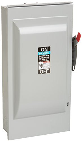 Fusible Safety Switch, General Duty, 240V AC, 2PST, NEMA 3R - GF224NR
