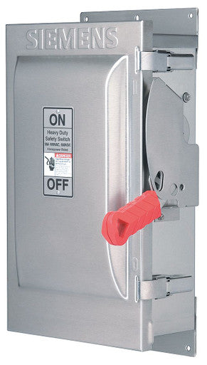 Fusible, Safety Switch, Heavy Duty, 600 V, 3PST, NEMA 3R - HF361S