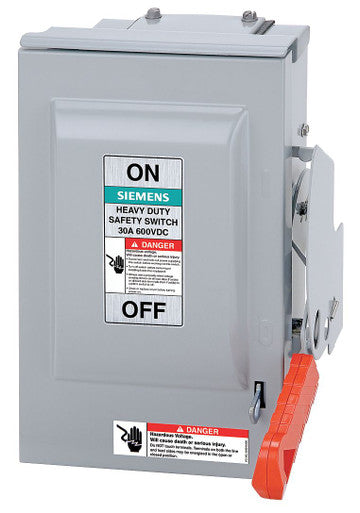 Fusible, Safety Disconnect Switch, Heavy Duty, 600 V, 3PST - HF362PVPG