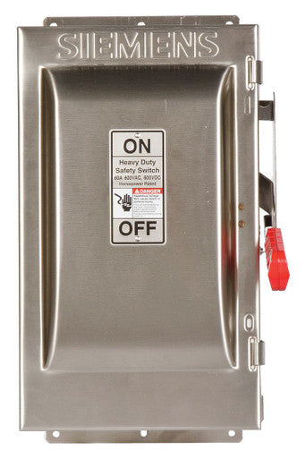 Fusible, Safety Switch, Heavy Duty, 600 V, 3PST - HF362S