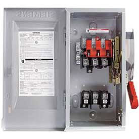 Fusible, Safety Switch, Heavy Duty, 600 V, 3PST, NEMA 1 - HF363N