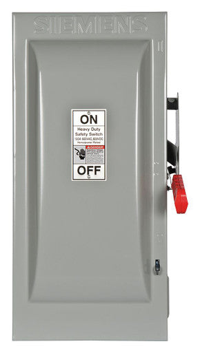 Siemens 100A 3P 600V 3W Fused Hd Type 1 - HF363