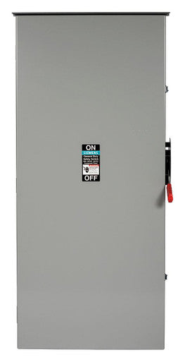 SIEMENS HF366NR Safety Switch, 600VAC, 3PST, 600 Amps AC. More details: Safety Switch, Fusible, For Use With Class H, J, K, R, T Fuse, Heavy Duty - HF366NR