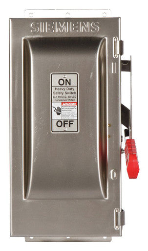 Nonfusible, Safety Switch, Heavy Duty, 600 V, 2PST - HNF261S