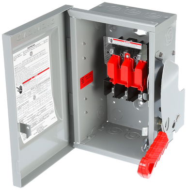 Safety Switch, 3PST, 30A, 250VDC, Wire Terminal, Panel Mount - HNF361