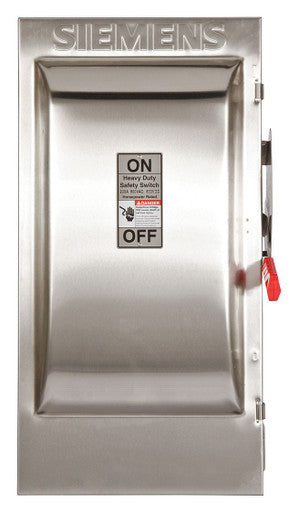 Siemens (Furnas), HNF364S, Non-Fusible Safety Switch, Enclosed, NEMA 4X, 3 Pole, 480V, 200 UL Amps - HNF364S