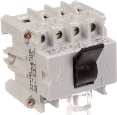 4 Pole DIN Rail Mount Non-Fused Switch Disconnector; 40 A; 20 hp; IP65 - LBT4040