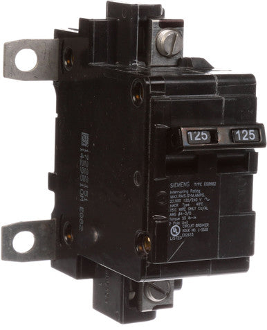 Siemens Industry Inc Breaker 125A 2P 120/240V 22K Eq8682 Main - MBK125A