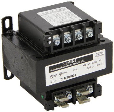 Siemens Industry Inc Control Transformer100Va200/220/480-11 - MT0100J