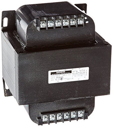 Siemens MT2000A Control Transformer. Siemens Control Power Transformer, Class MT, 240 x 480, 230 x 460, 220 x 440 VAC Primary, 110/115/120 VAC - MT2000A