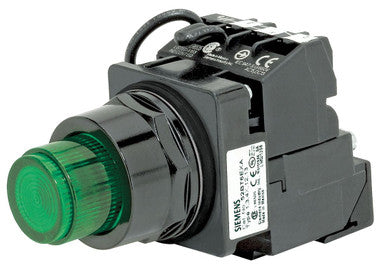 Illuminated Push Button, 30 mm, 1NO/1NC, Green - US2:52BT6D3AB