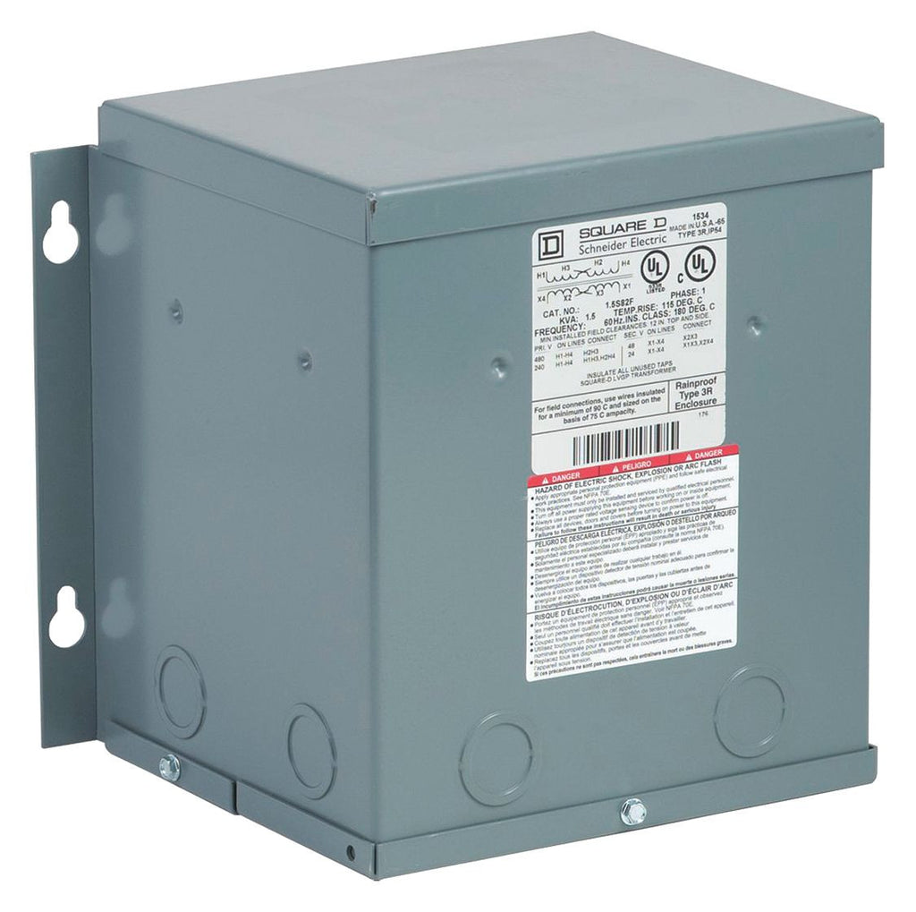 Transformer, Buck Boost, 1.5KVA, 1 Phase, 240X480V Primary, 24/48V Secondary - 1.5S82F