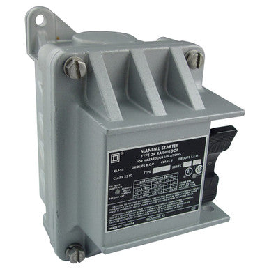 Fhp Manual Starter - Nema 7&9 - 1 Conduit Opening - 2P - No Indicator - 277VAC - 2510FR2