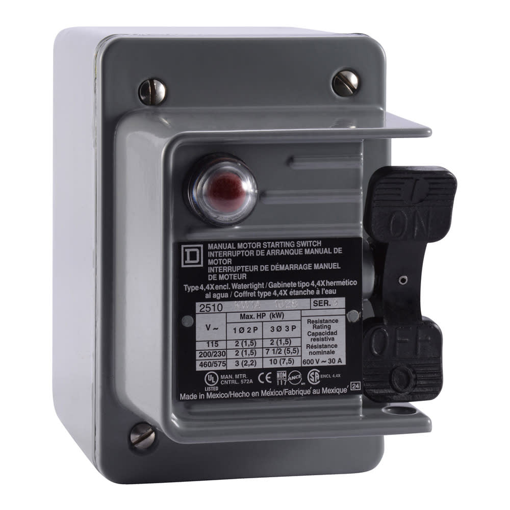 Manual Switch 600Vac K-Options Rohs Compliant: No |Square D By Schneider Electric 2510KW2B - 2510KW2B