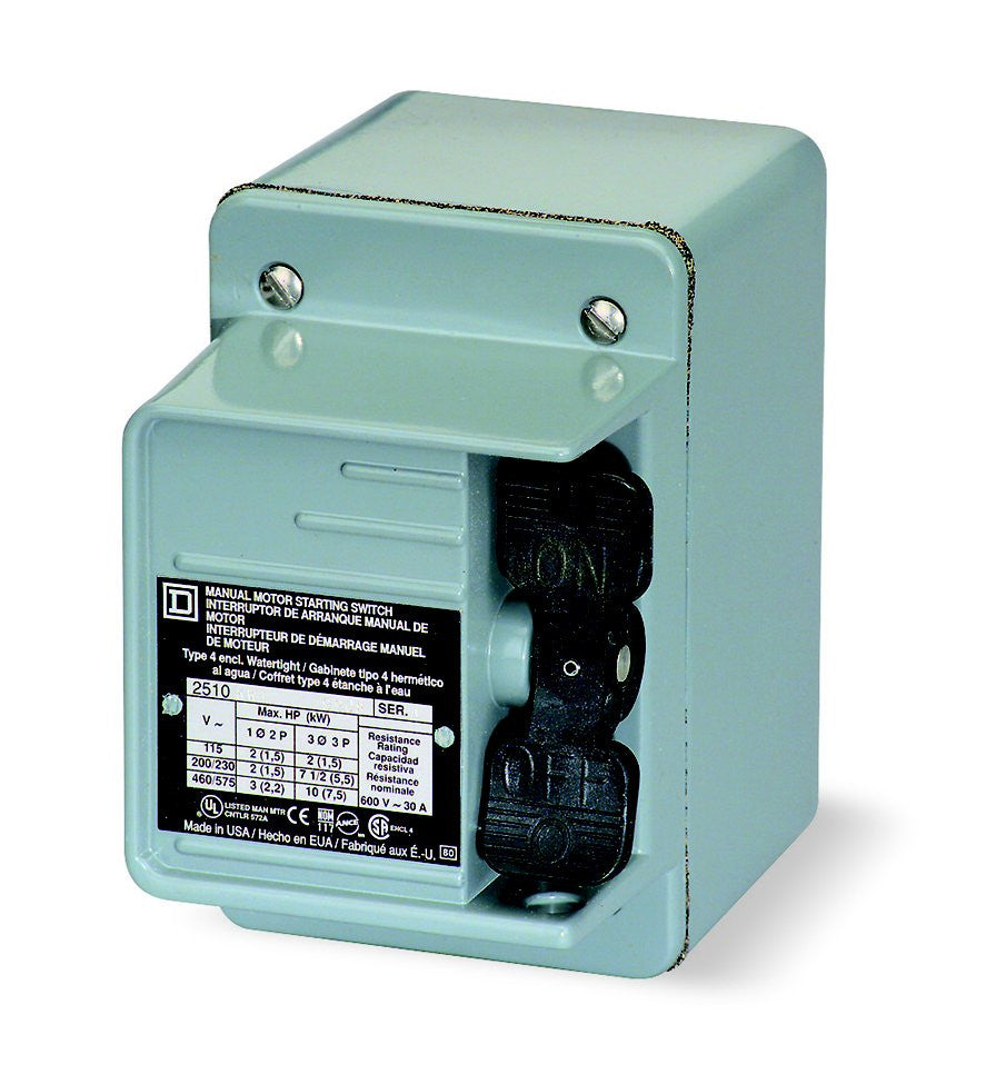 Manual Switch - Nema 4 - 3P - Toggle Operated - No Indicator - 600VAC - 2510KW6