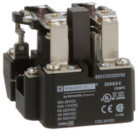 Power Relay, 8 Pin, 24 VDC, DPDT, Panel Mount, 4A, 220 VDC, Screw, 8501C Series - 8501CDO22V53