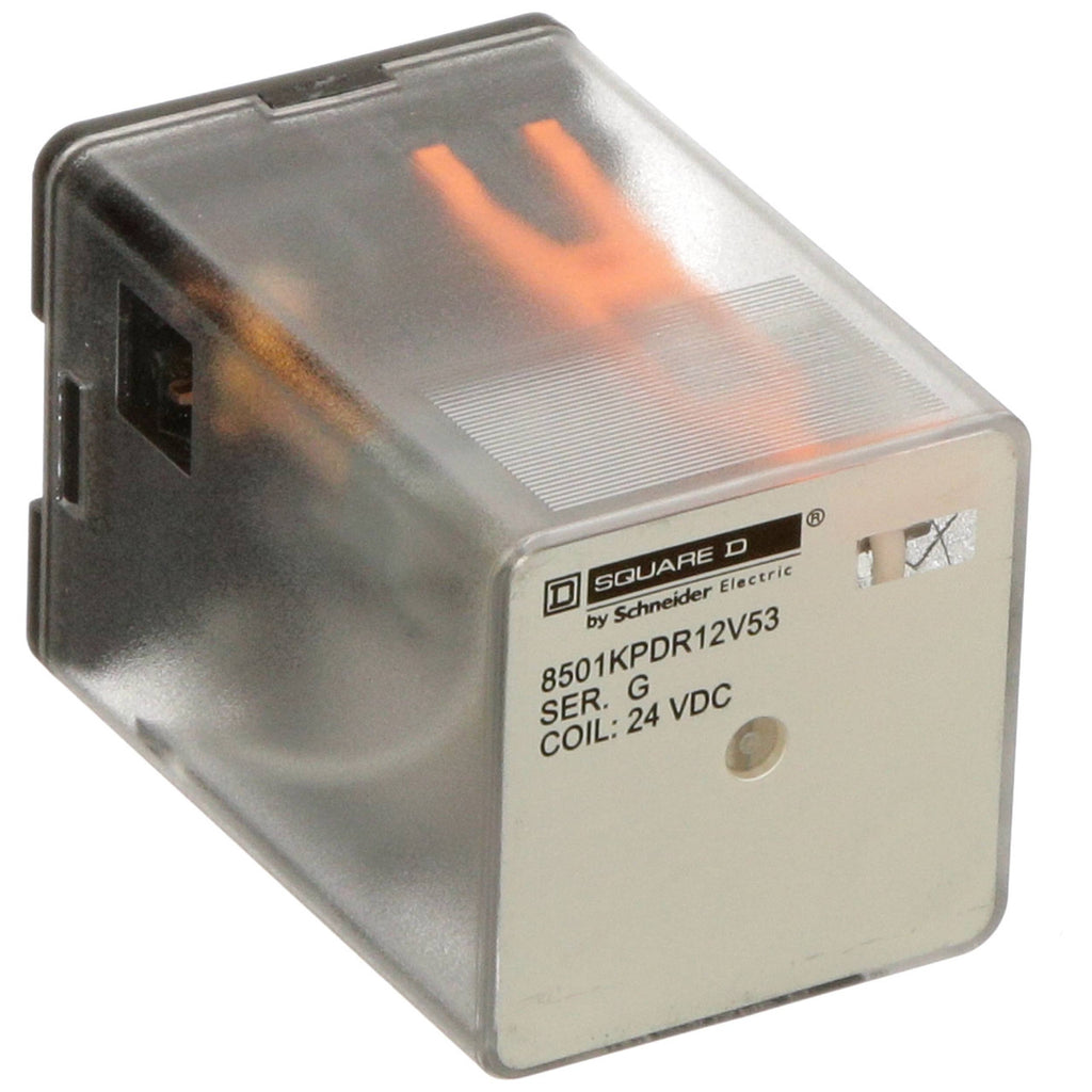 Power Relay; 8 Pin; Octal; 24 VDC; DPDT; Socket Mount; 10A; 240 VAC; 8501K Series - 8501KPDR12V53