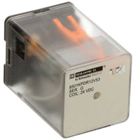 Power Relay; 8 Pin; Octal; 24 VDC; DPDT; Socket Mount; 10A; 240 VAC; 8501K Series - 8501KPDR12V53