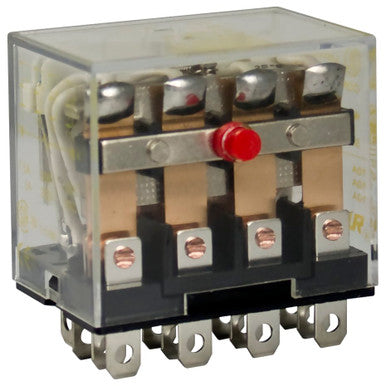 Power Relay; 14 Pin; 120 VAC; 4PDT; Socket Mount; 15A; 250 VAC; QC Tabs; 8501R Series - 8501RS44V20