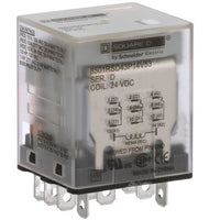Power Relay, 11 Pin, 24 VDC, 3PDT, Socket Mount, 15A, 250 VAC, Qc Tabs, Led, 8501R Series - 8501RSD43P14V53