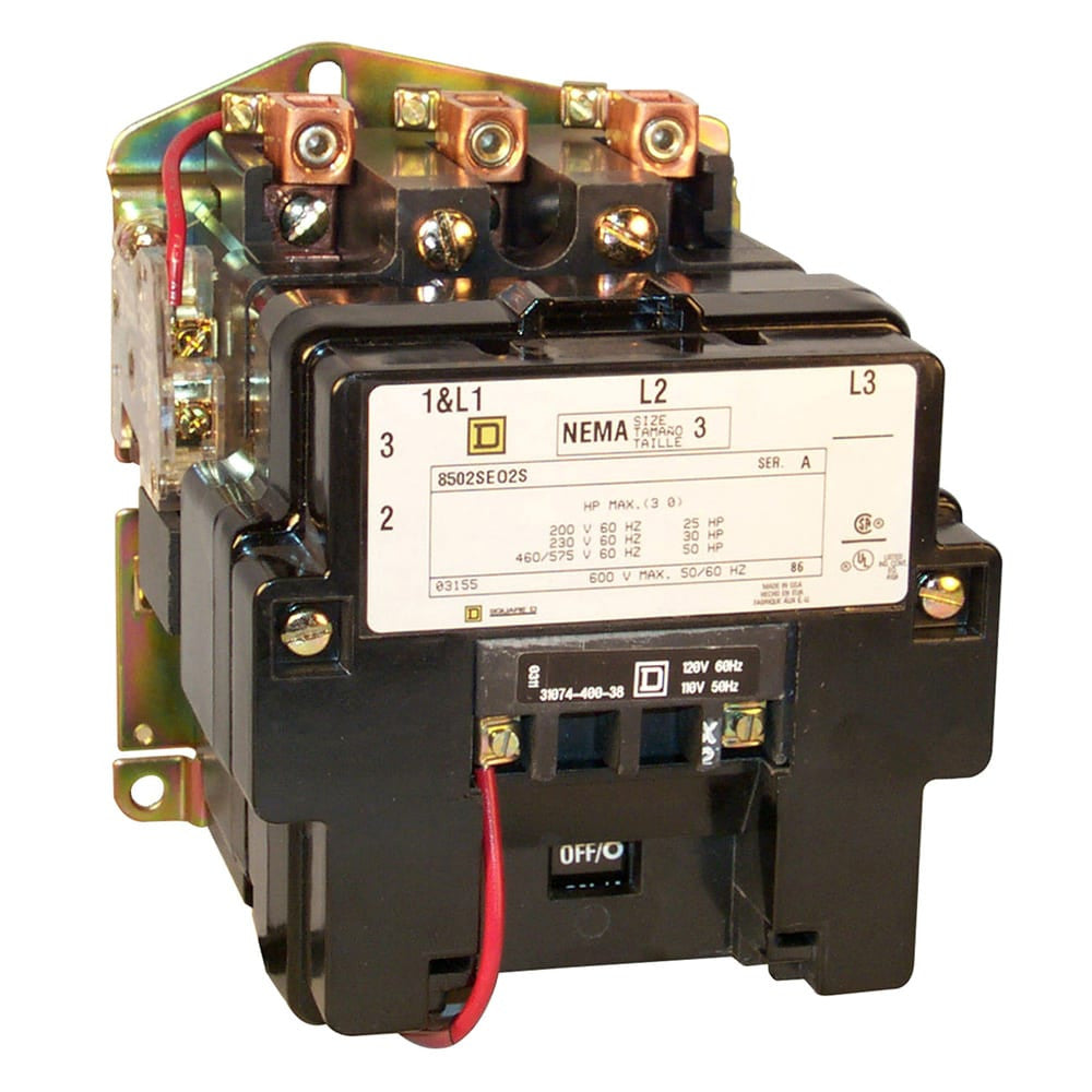 240VAC Non-Reversing Magnetic Contactor 3P 90A NEMA 3 - 8502SEO2V03
