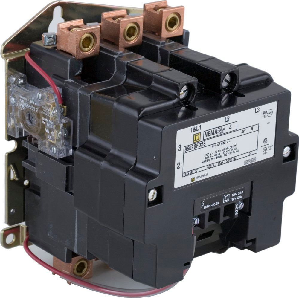 480VAC Non-Reversing Magnetic Contactor 3P 135A NEMA 4 - 8502SFO2V06