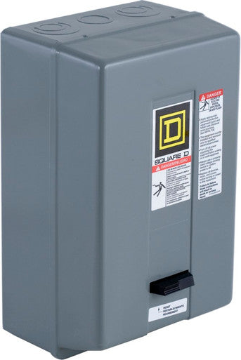 Magnetic Motor Starter, Non-Reversing, No Auxiliary Contacts, 480V AC, 3 P, Screw Clamp - 8536SDG1V06