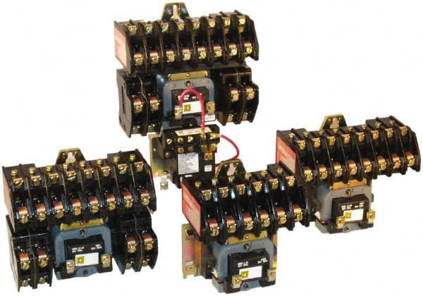 8903L Electrically Held Lighting Contactor, 8 P, 8 Nc, 30 A, 600 V, 110/120 V - 8903LO08V02