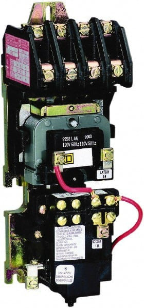 8903LX Mechanically Held Lighting Contactor, 2 P, 2 No, 30 A, 600 V, 110/120 V - 8903LXO20V02